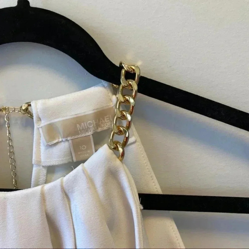 Michael Kors Chain Neck Halter Dress - Picture 6 of 14